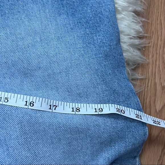 Vintage Y2K Boston Proper High Waist Straight Split Leg Crop Jeans  6 - Picture 6 of 8